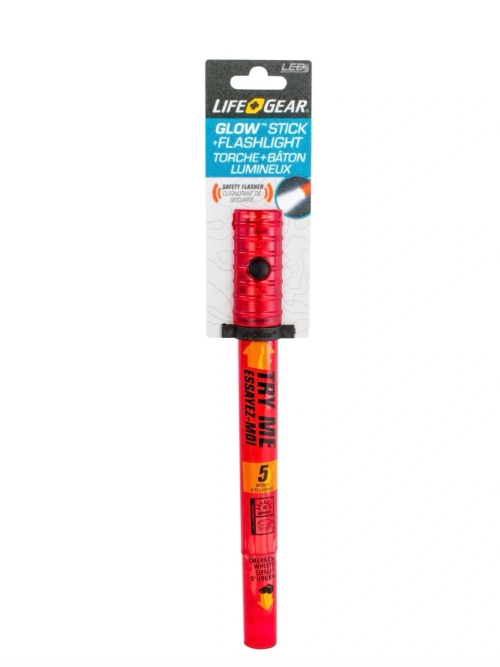 LIFE GEAR GLOW STICK +FLASHLIGHT